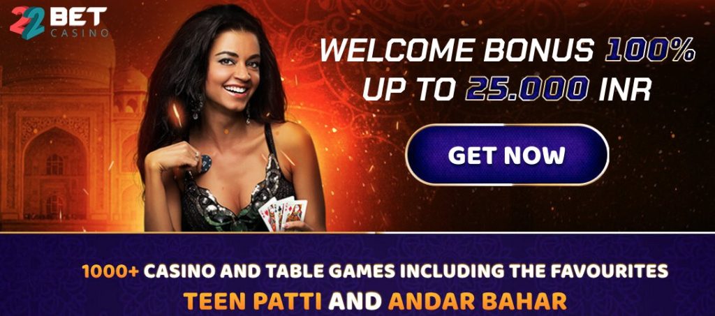 22bet casino promo code india